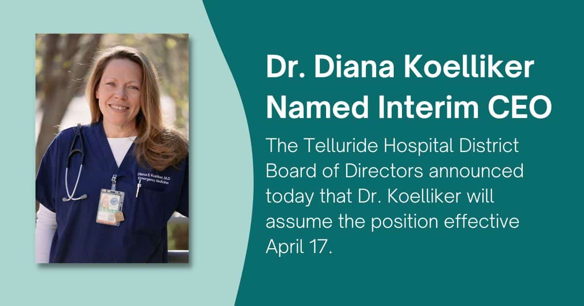 Dr. Diana Koelliker Named Interim CEO