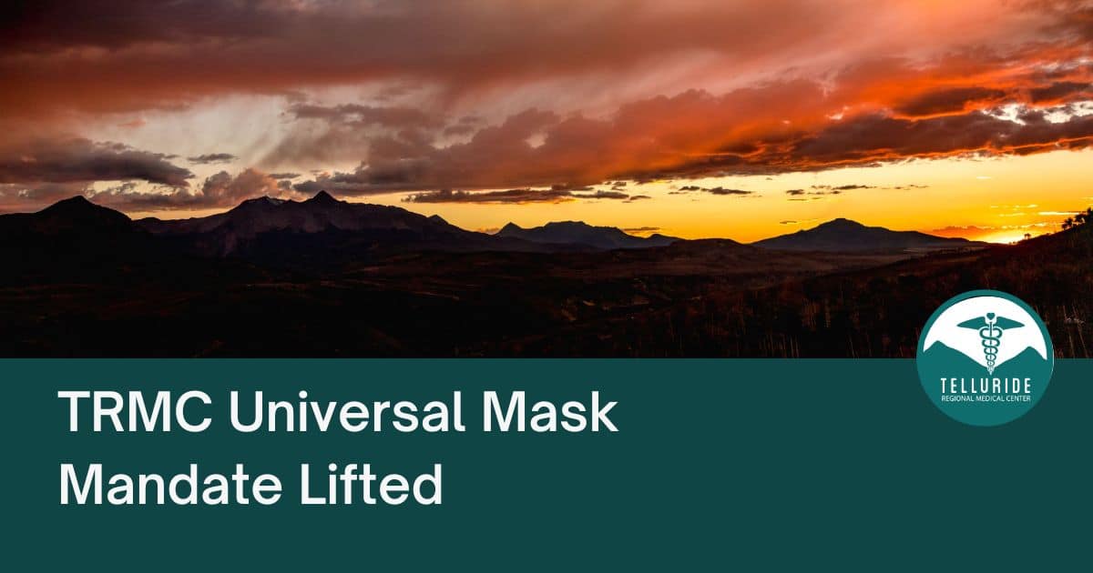 TRMC Universal Mask Mandate Lifted